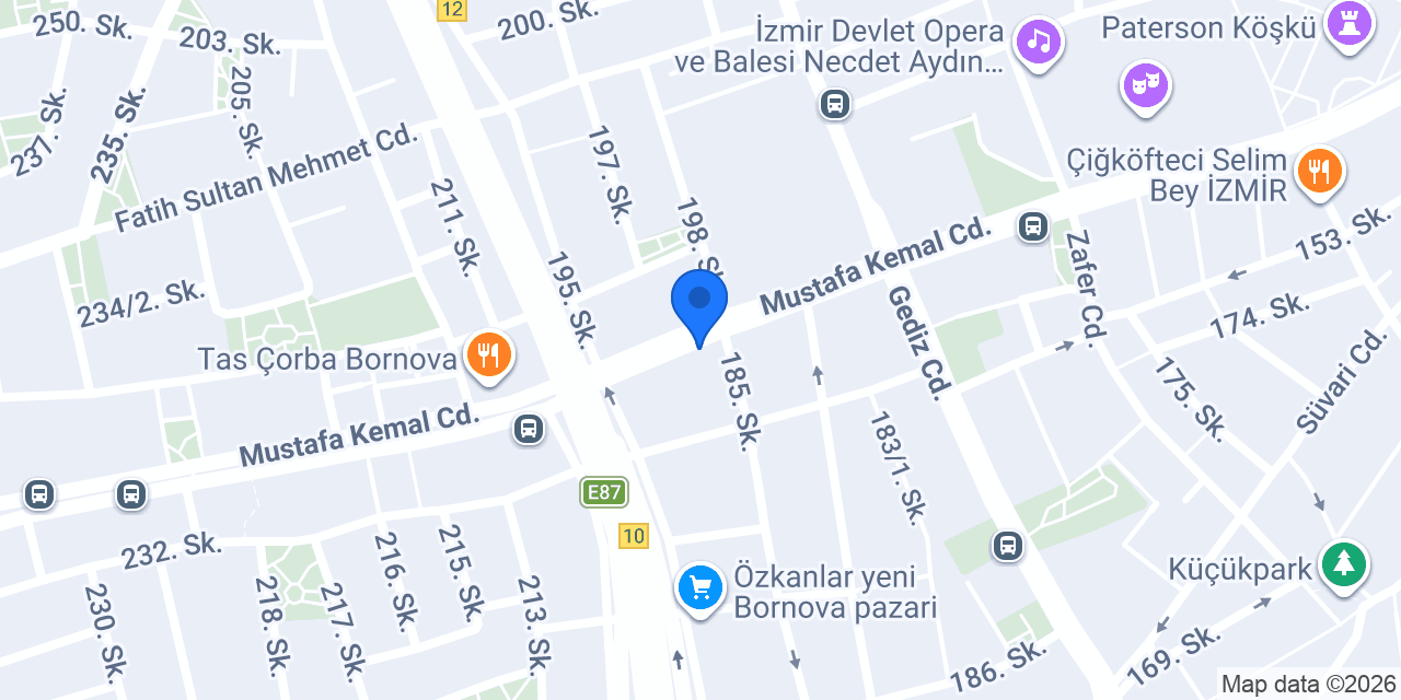 Chickenella Bornova konumu