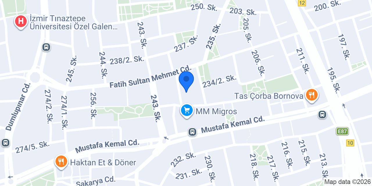 Evim Unlu Mamülleri konumu