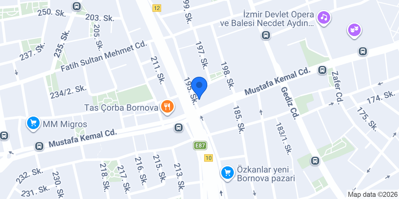 Sınav Dershanesi Bornova konumu
