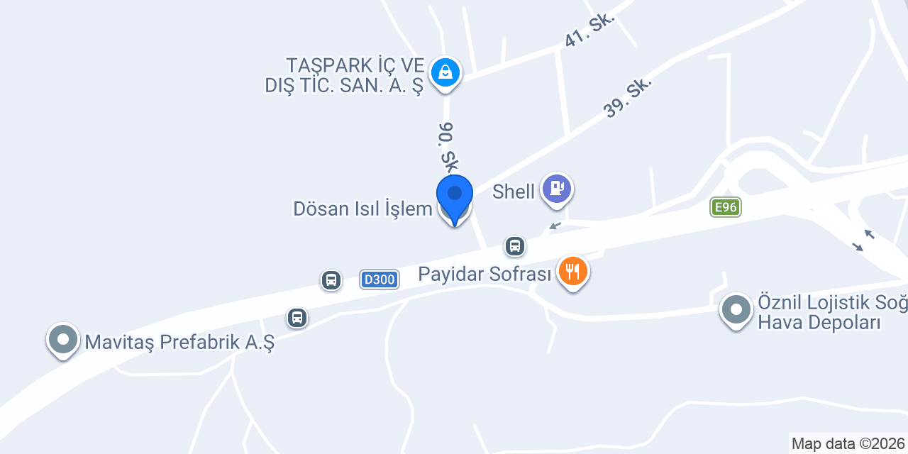 Dösan Isıl İşlem konumu