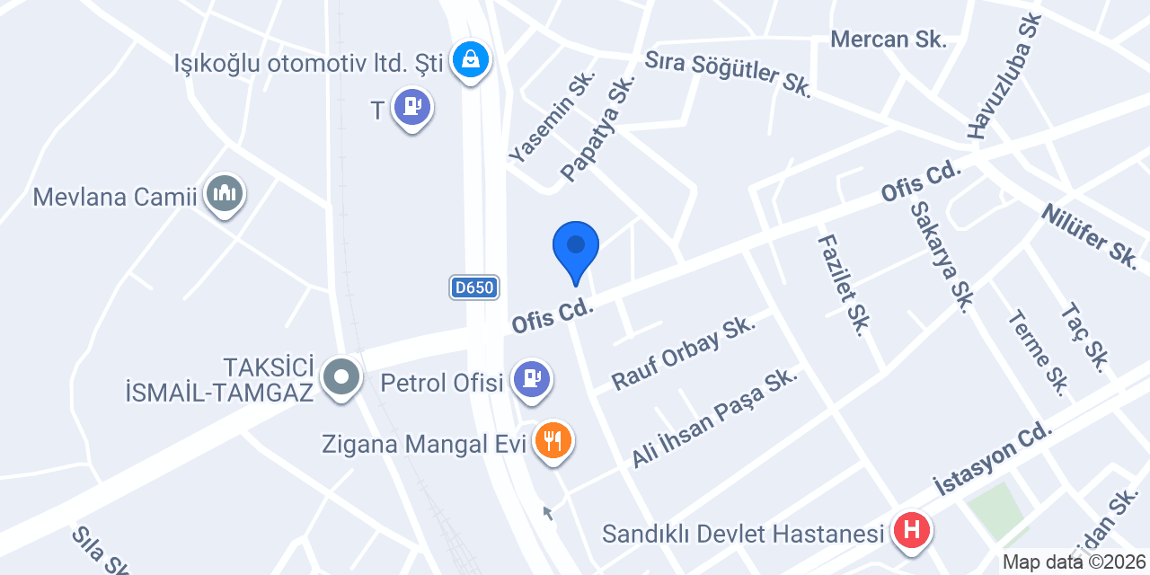 AKSEFA HALI VE MOBİLYA SANDIKLI konumu