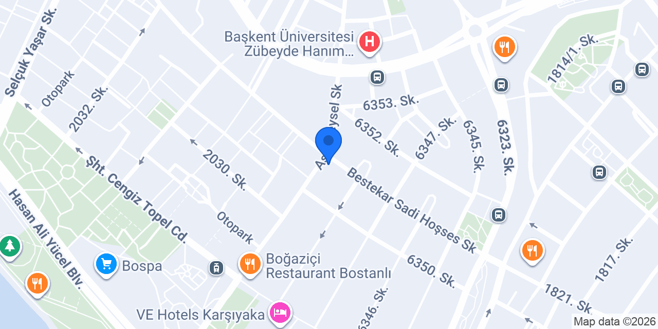 Eczane Bostanlı Sevinç konumu