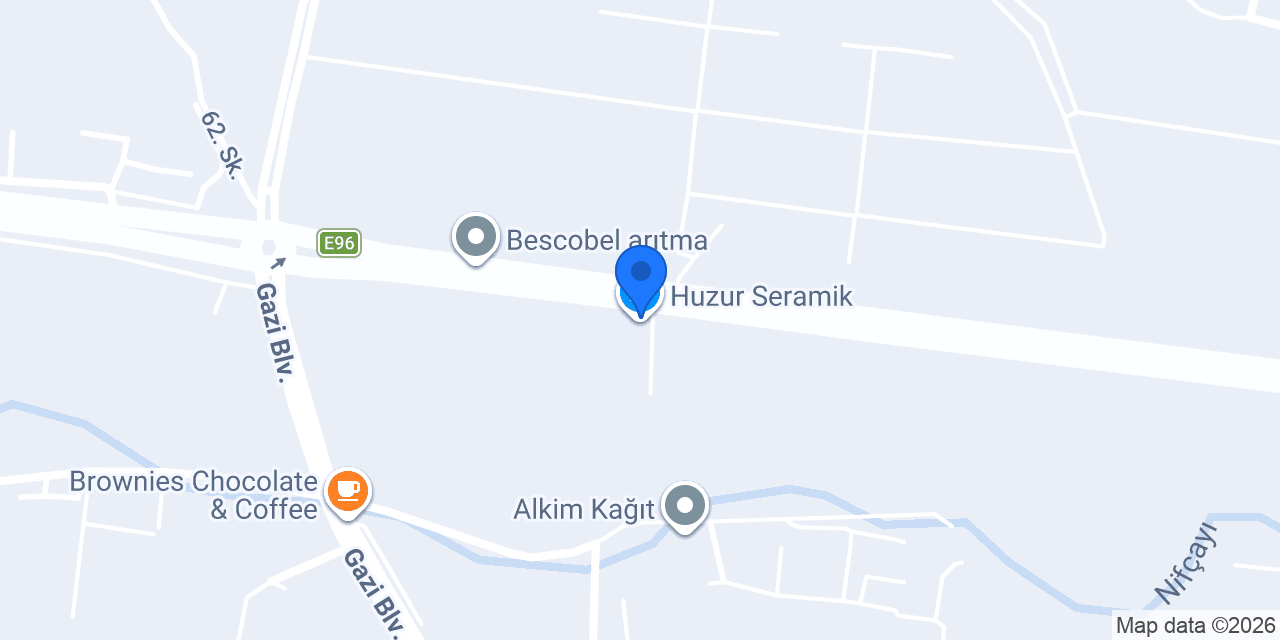 Huzur Seramik konumu