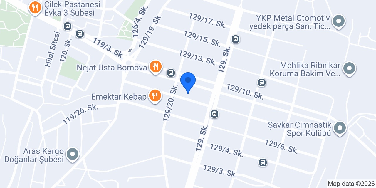 Şentürk Oto konumu