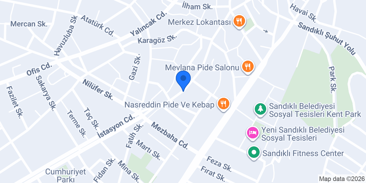 Lüx Karadeniz Pastanesi konumu