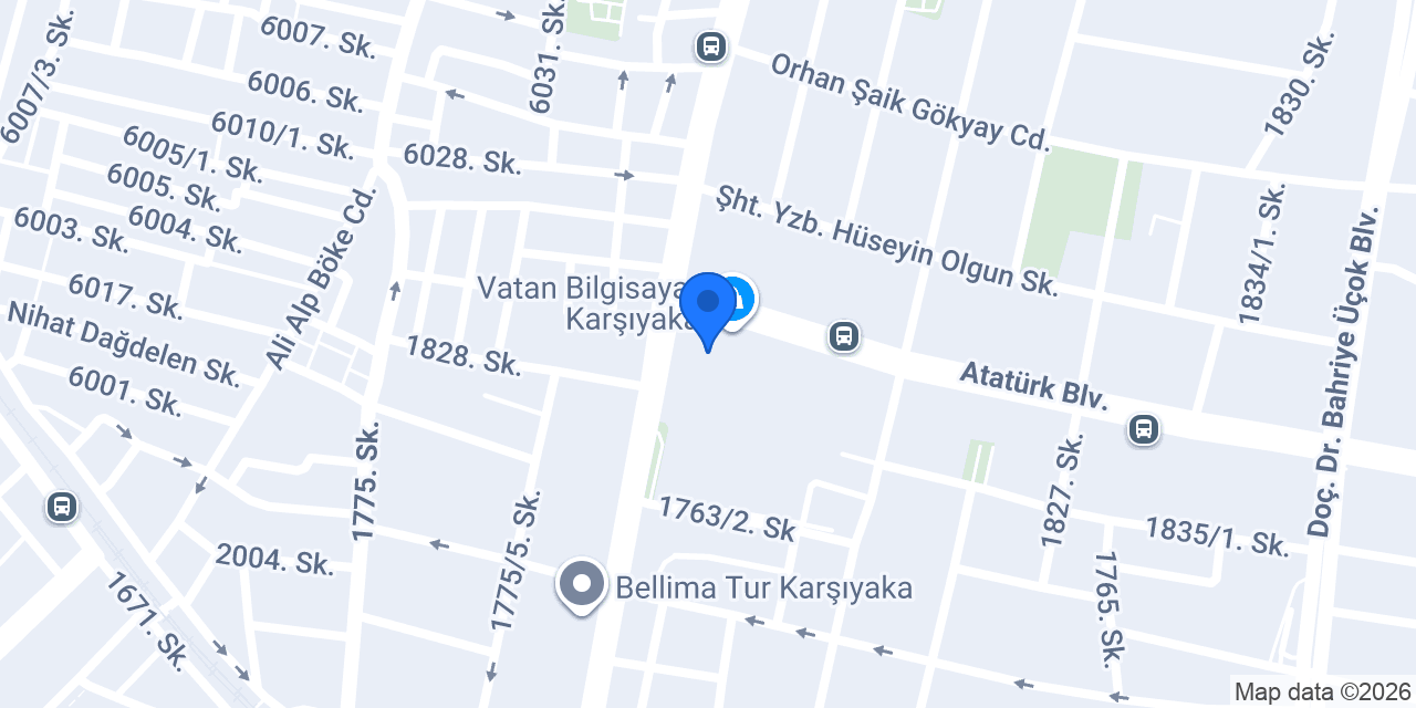 Eminevim İzmir Karşıyaka Şube konumu