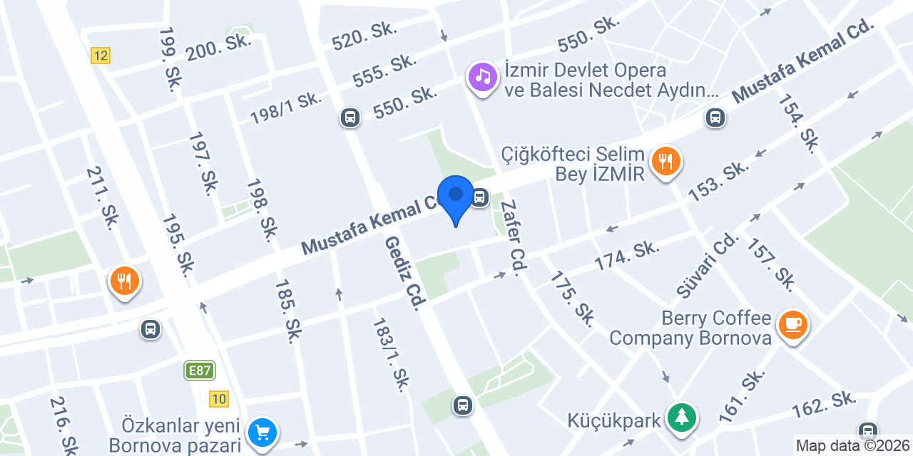 Bornova Vergi Dairesi konumu