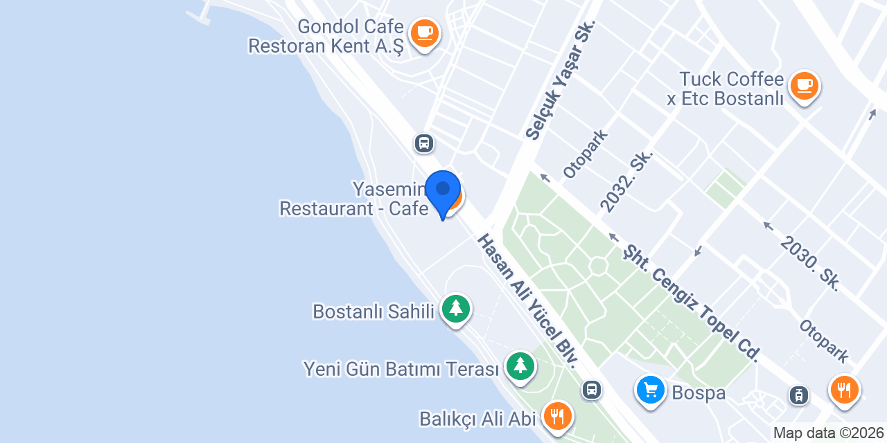 Yasemin Restaurant - Cafe konumu