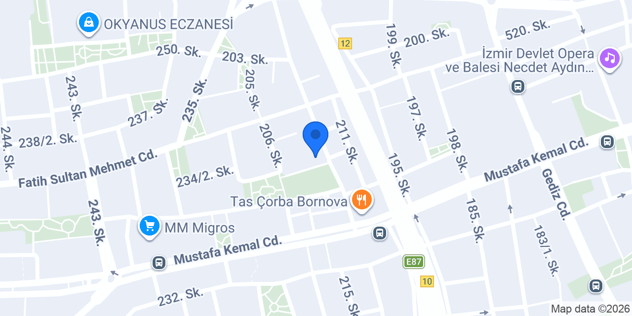 Bornova Koala Veteriner konumu