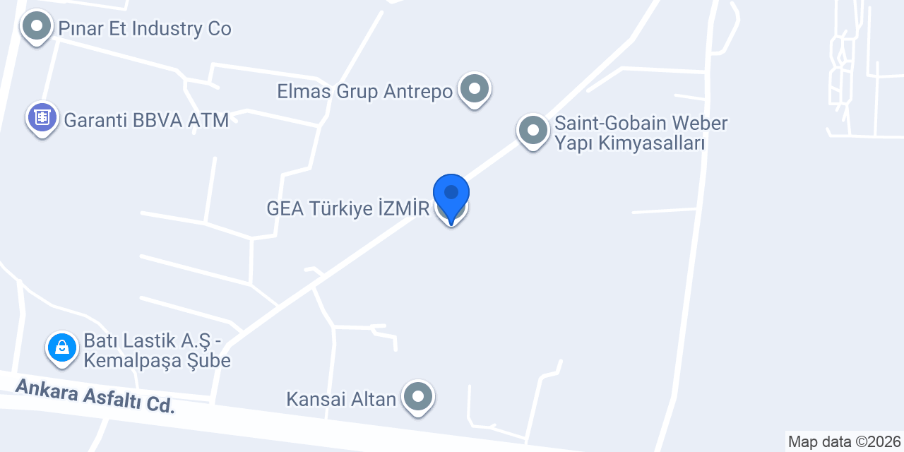 GEA Türkiye İZMİR konumu