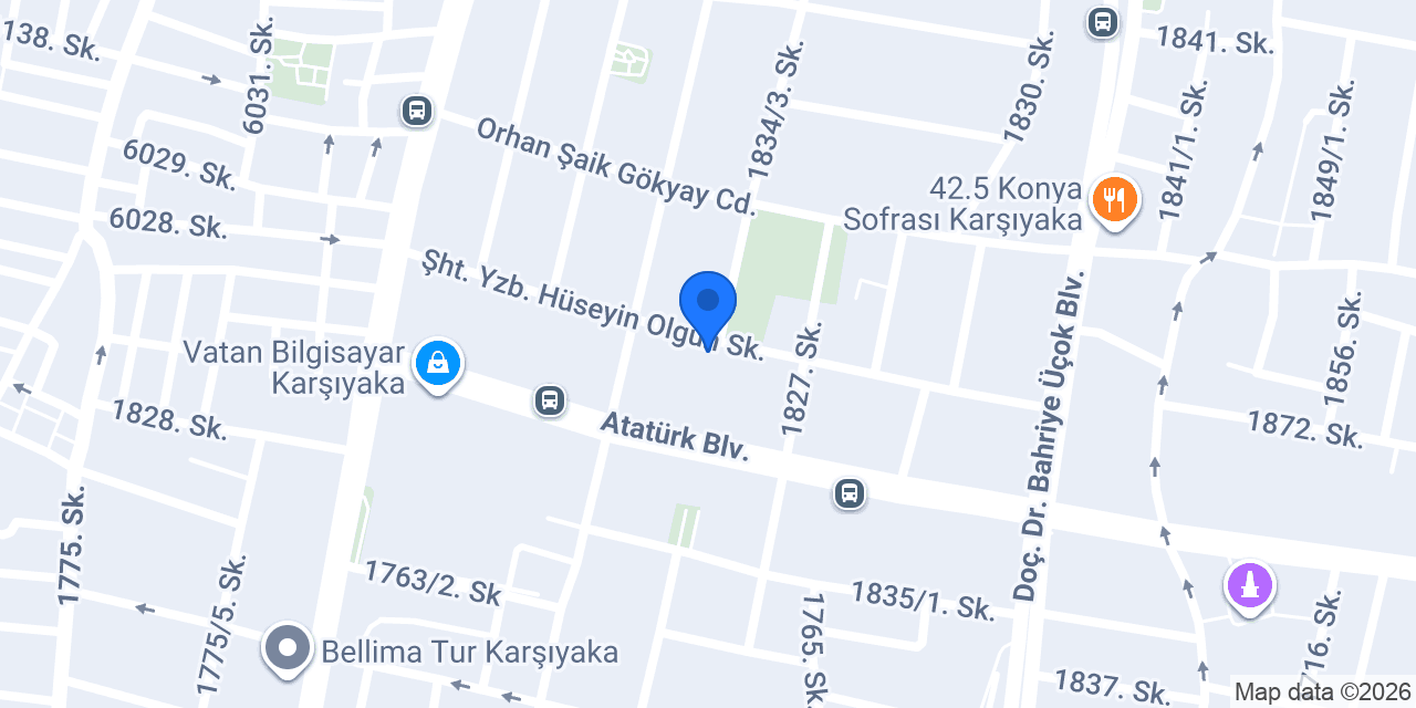 İzmir Özel Öğretim Kursu konumu