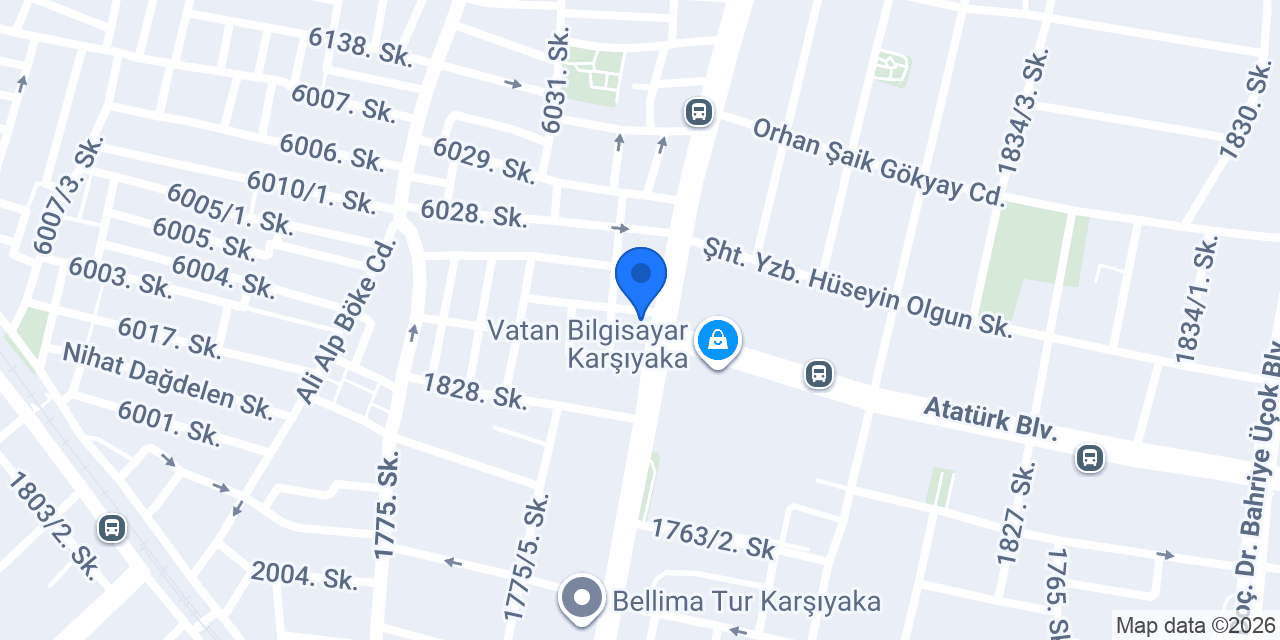 Pasaport Pizza Karşıyaka konumu