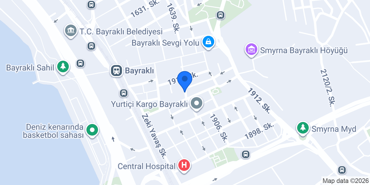 Yapı Kredi - Bayraklı Şubesi konumu