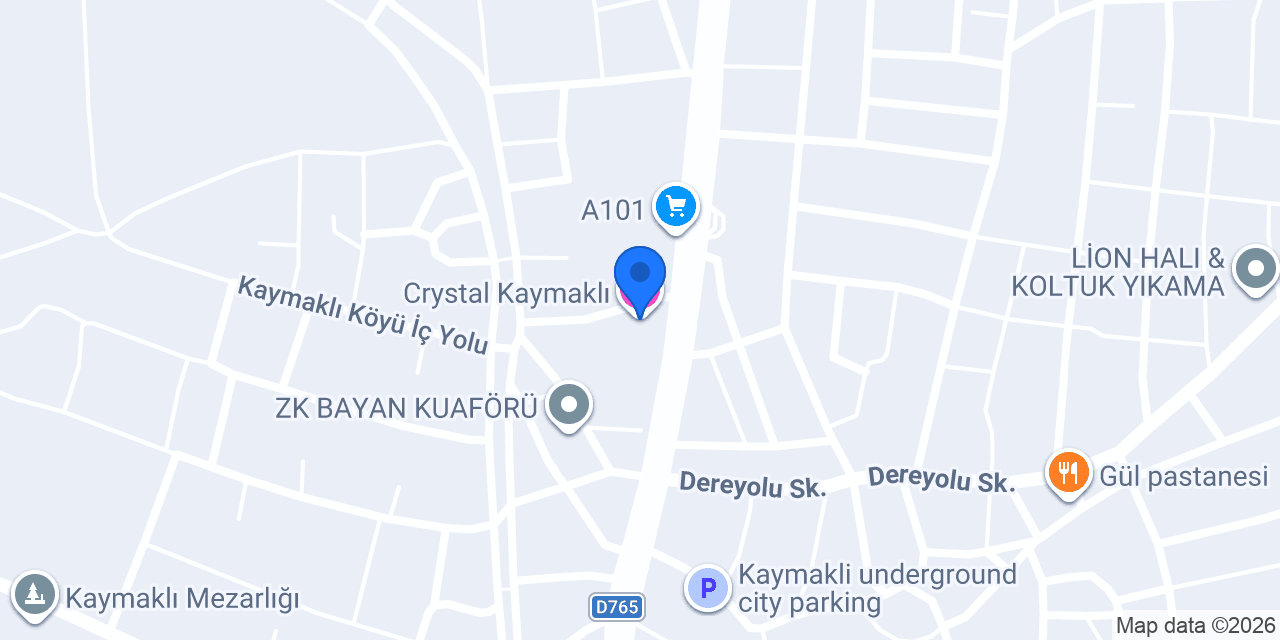 Crystal Kaymaklı konumu