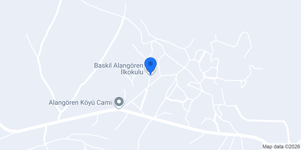 Baskil Alangören İlkokulu konumu