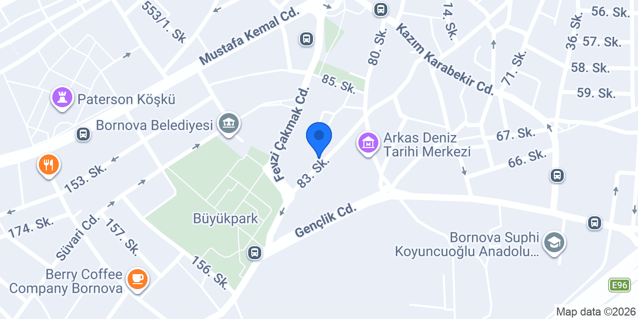 Bornova Sahne Performance Hall konumu