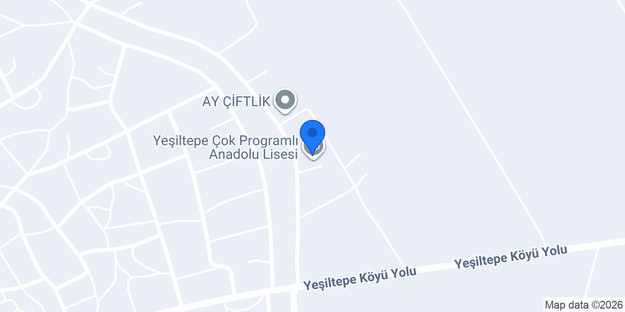 Yeşiltepe Çok Programlı Anadolu Lisesi konumu