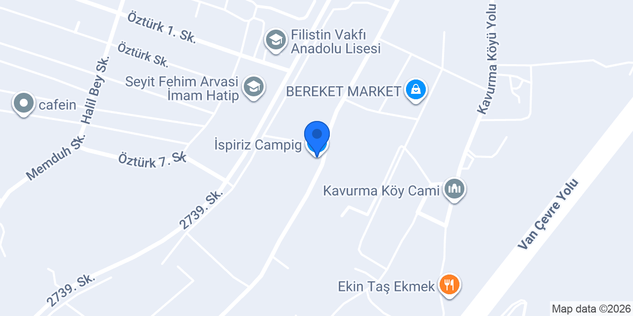 İspiriz Campig konumu