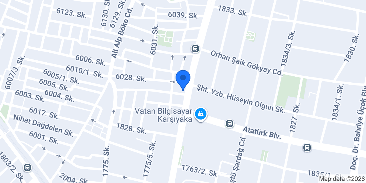 Halkbank Girne Bulvarı Şubesi konumu