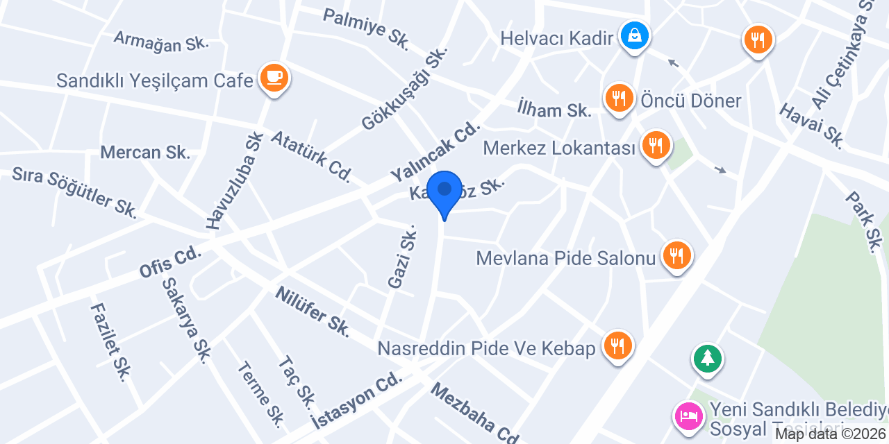 Bereket Katmer Gözleme konumu