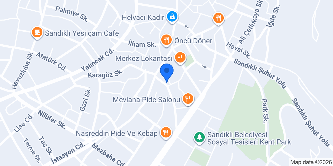 Sandıklı Park Taksi konumu