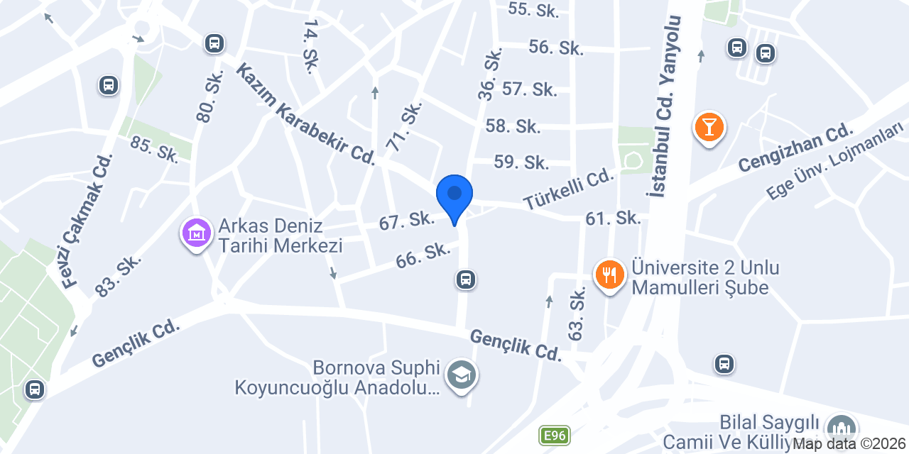 Bornova Doğa Çiçekçilik konumu