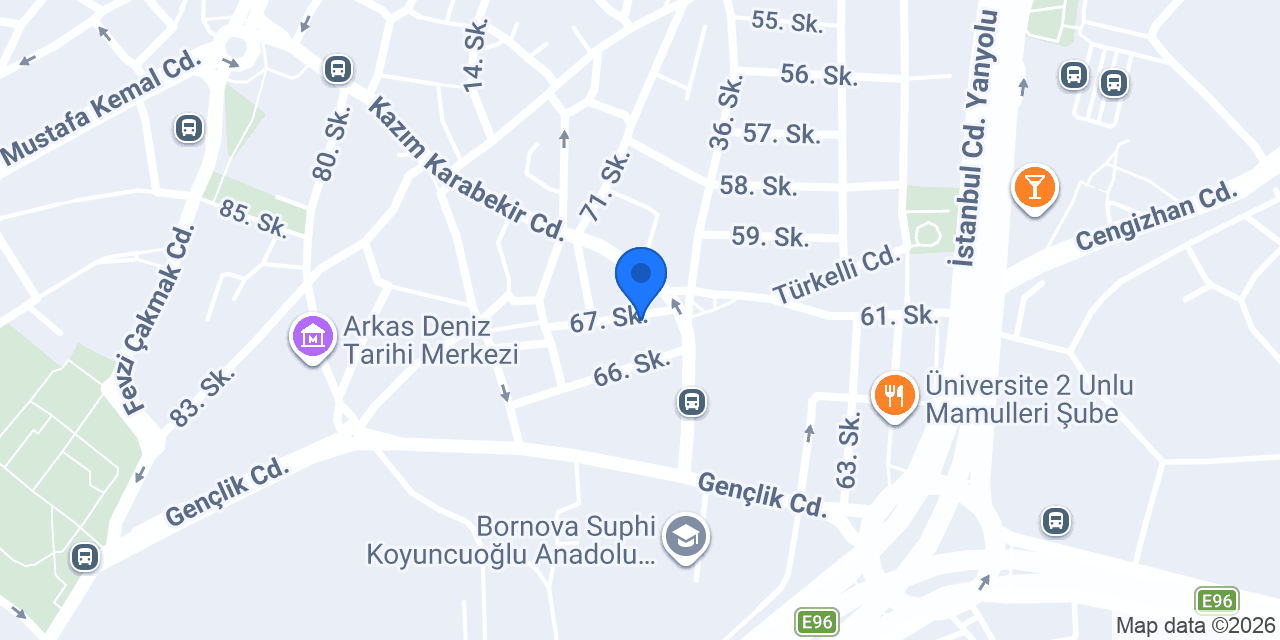 OLGA TIRNAK BORNOVA konumu
