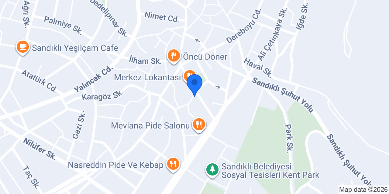 Sandıklı Urfa Kebap Salonu konumu