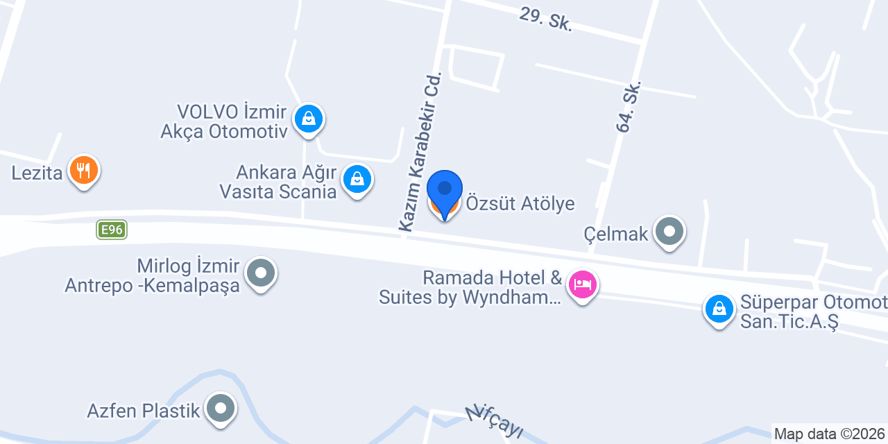 Özsüt Atölye konumu