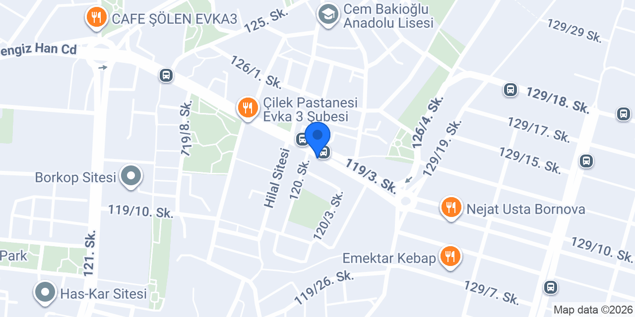 Evka 3 Elektrik konumu