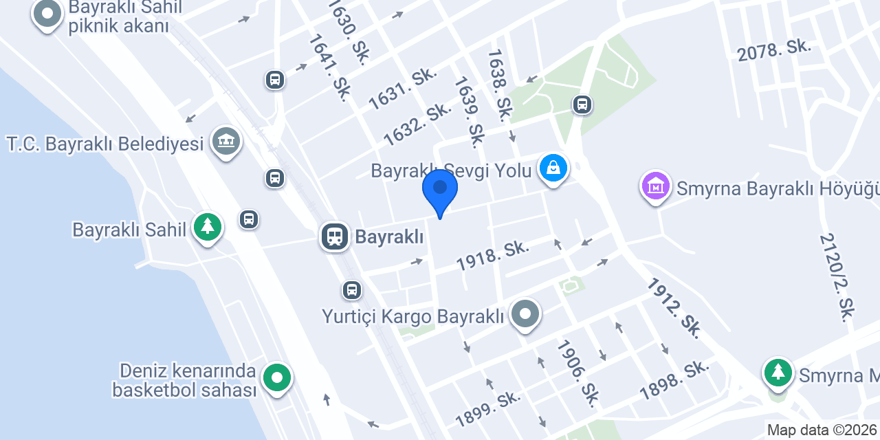 Eczane Bayraklı konumu