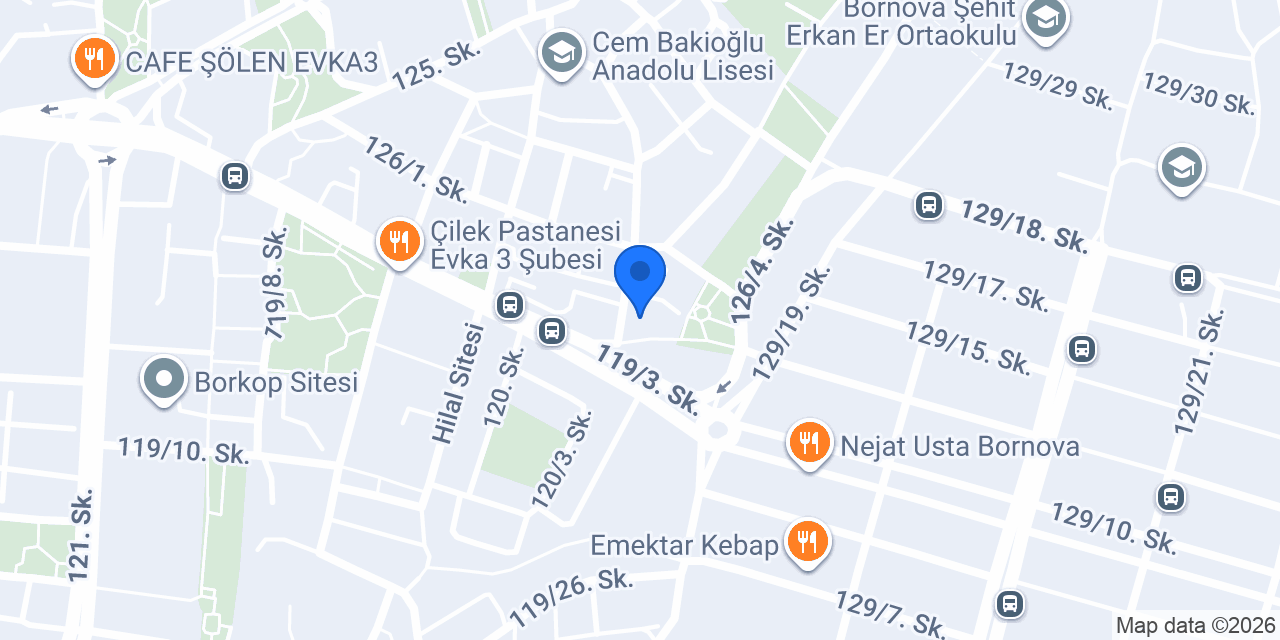 Çamsu bornova bölge Bayii konumu