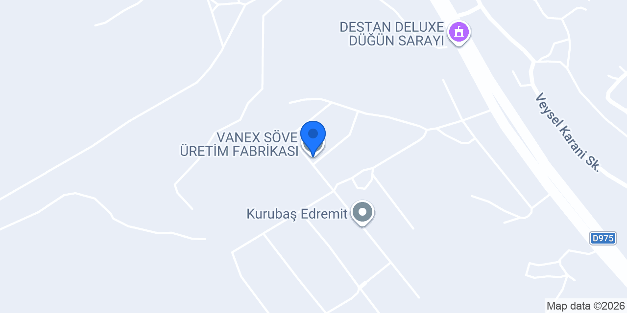 VANEX SÖVE ÜRETİM FABRİKASI konumu