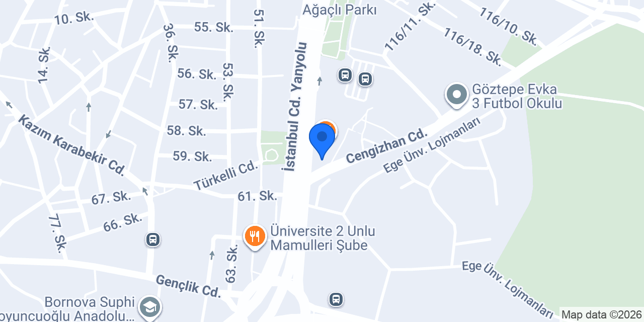ORA BORNOVA konumu