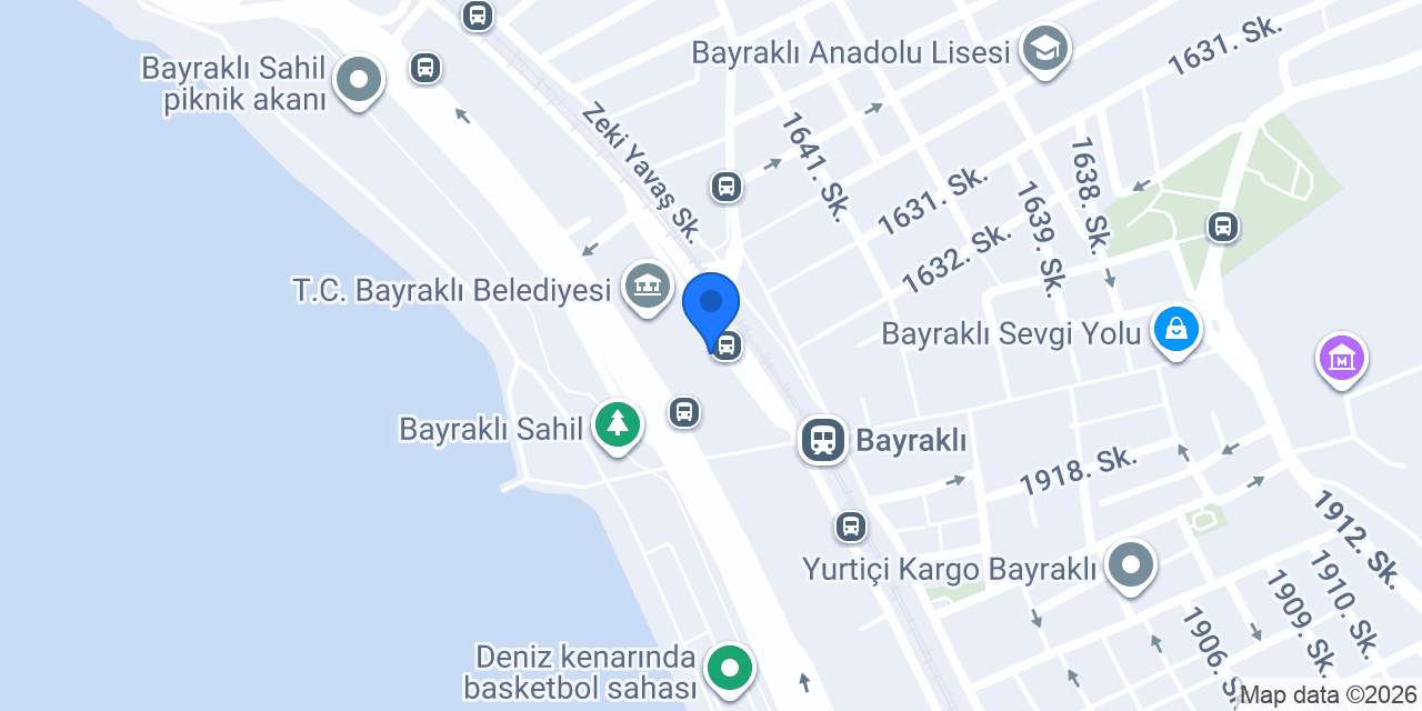 Bayraklı Ozalit konumu