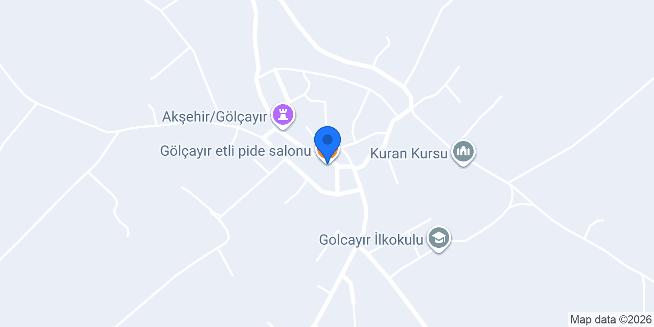 Gölçayır etli pide salonu konumu