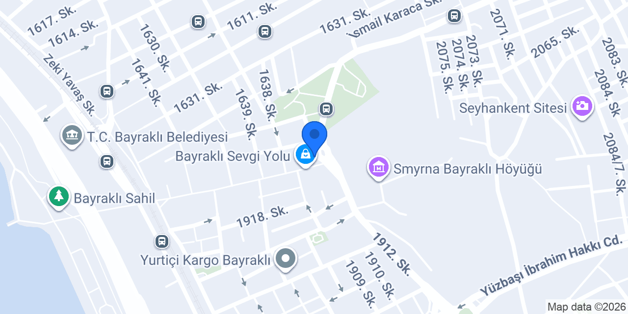 İzmir Bayraklı Kedi Oteli konumu