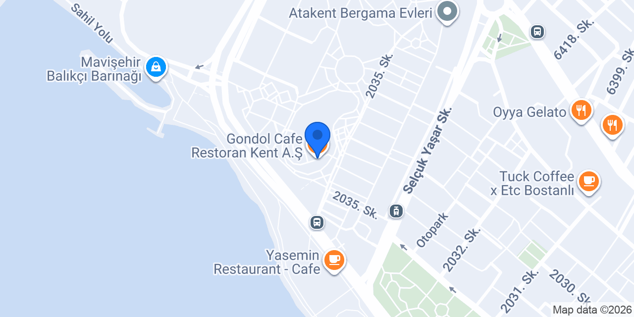 Gondol Cafe Restoran Kent A.Ş. konumu