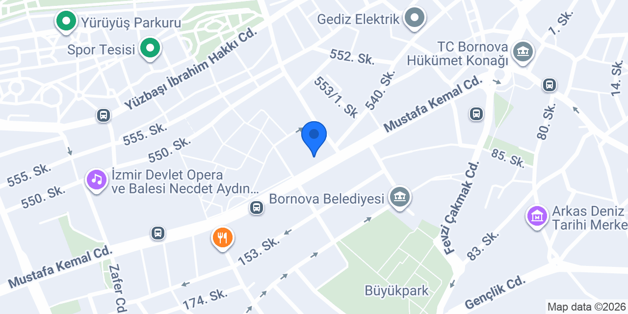 Sinpaş Yapı Tasarruf Sandığı İzmir Bornova Şube konumu