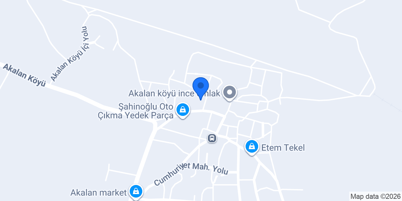 Akalan Denen İlkokulu konumu