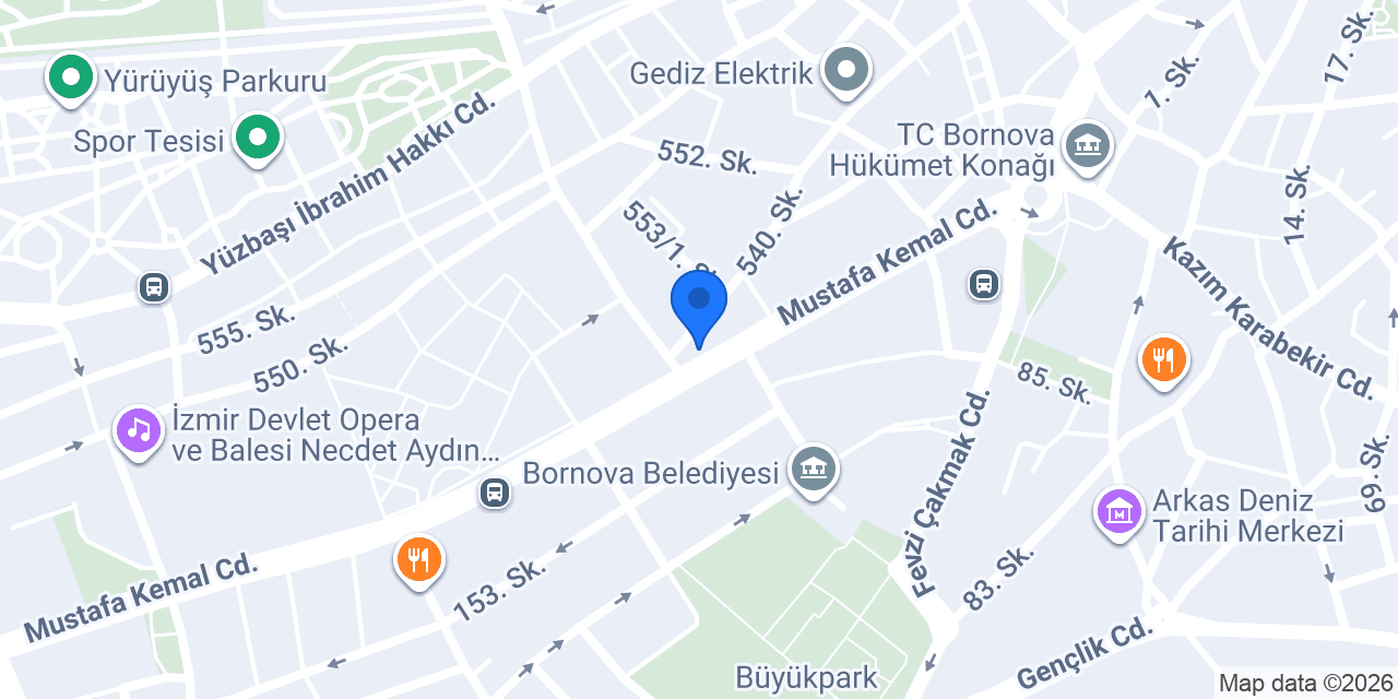 ING - Bornova Şubesi konumu