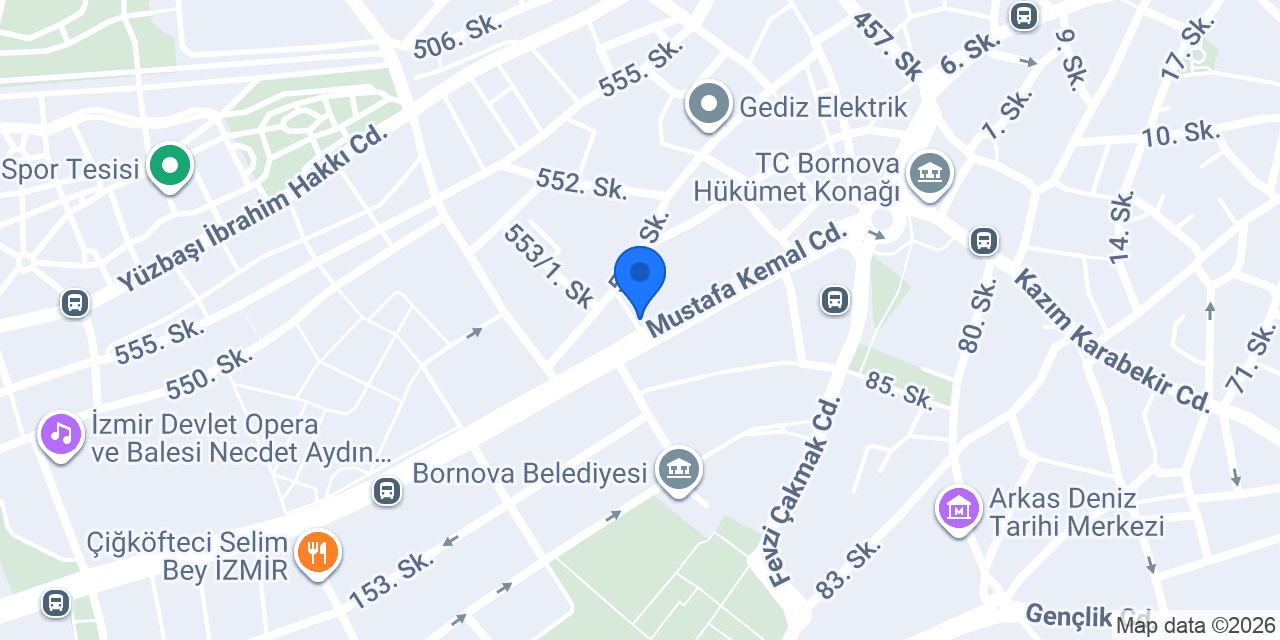 Yataş Bedding I Bornova konumu