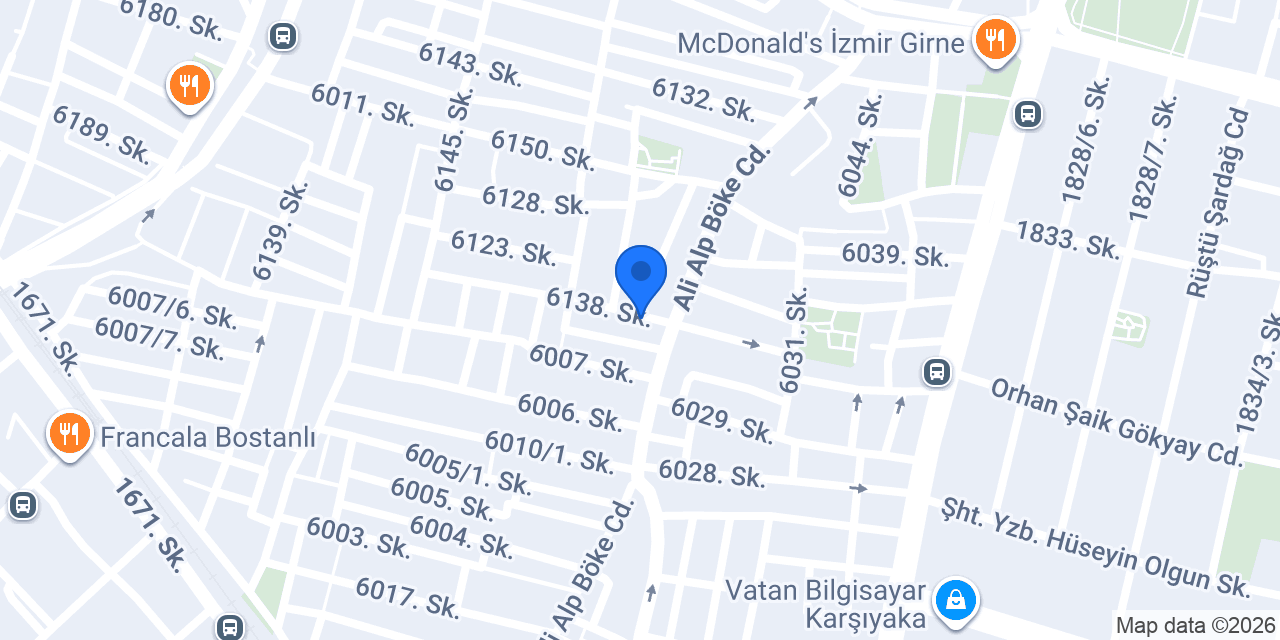 Karşıyaka Klima Servis - GNÇ GROUP konumu
