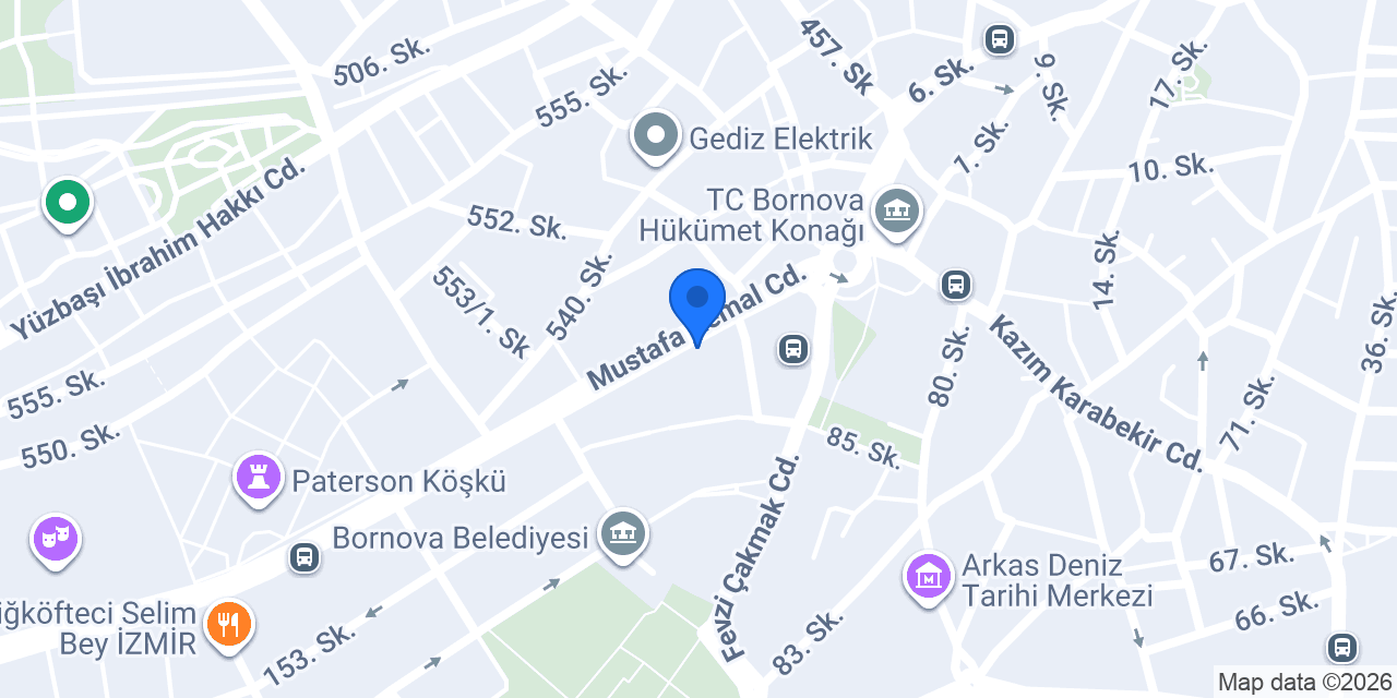 TEB Bornova Çarşı Şubesi konumu