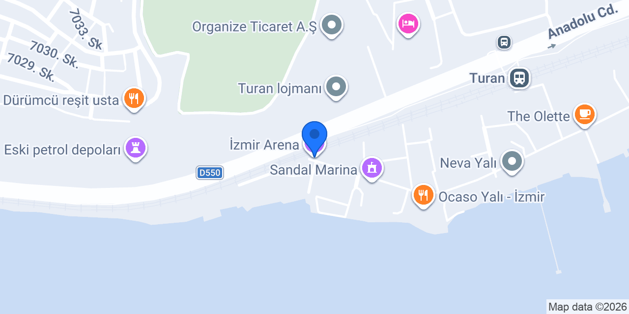 İzmir Arena konumu