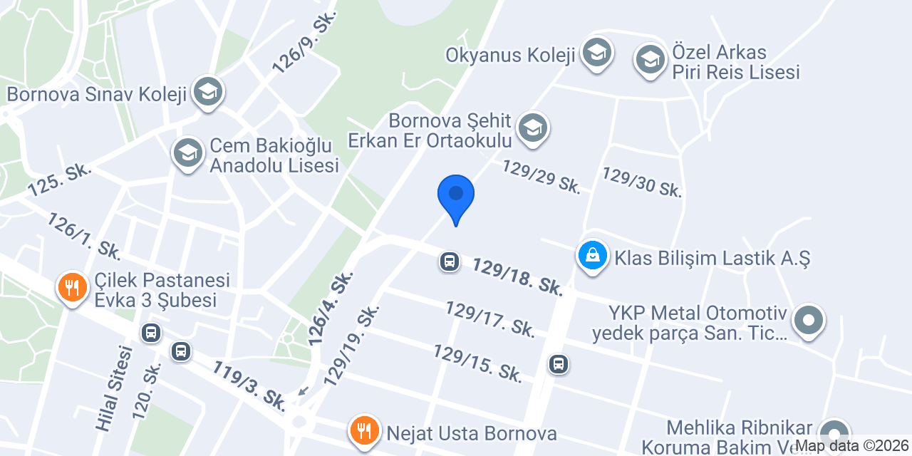 Doğa Koleji Bornova Kampüsü konumu