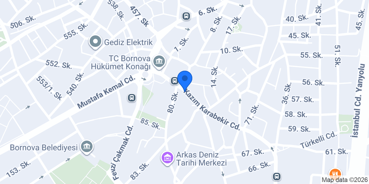 Ekmar Börek konumu