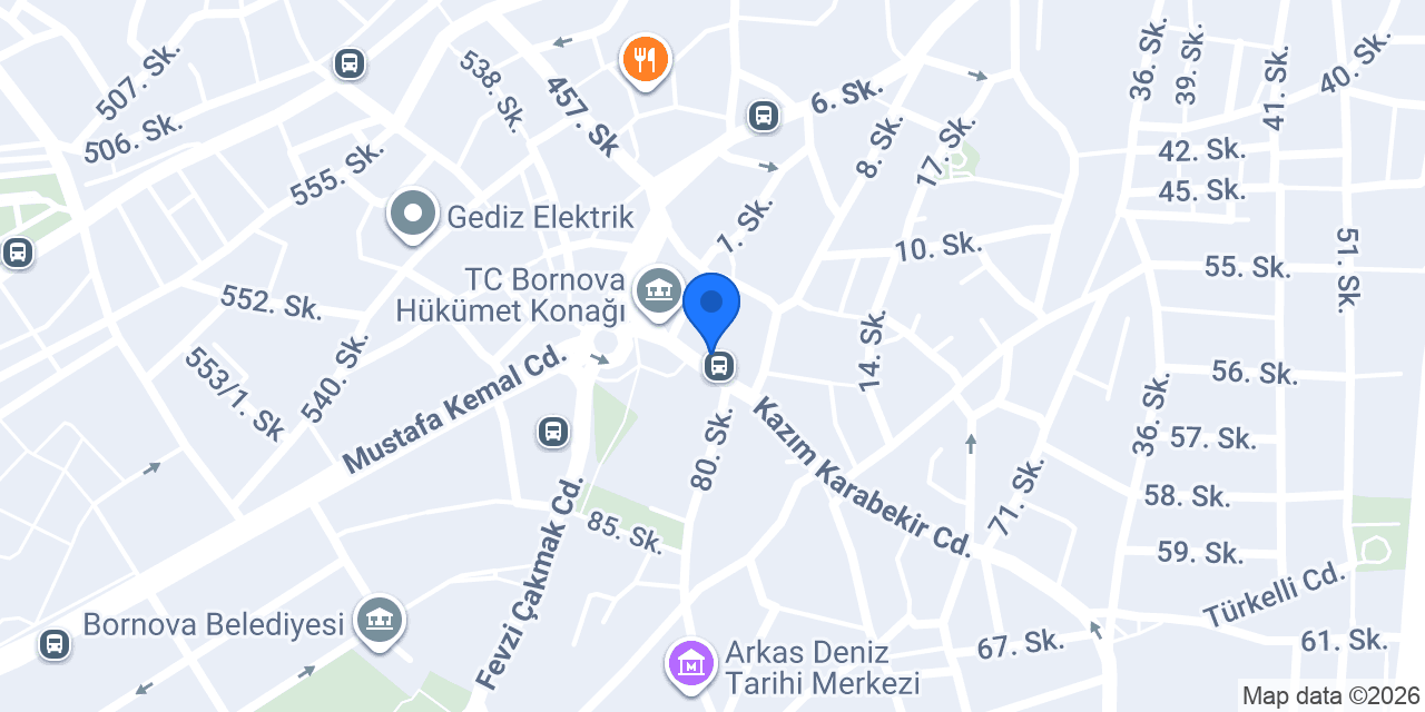 Albaraka Türk Bornova Şubesi konumu