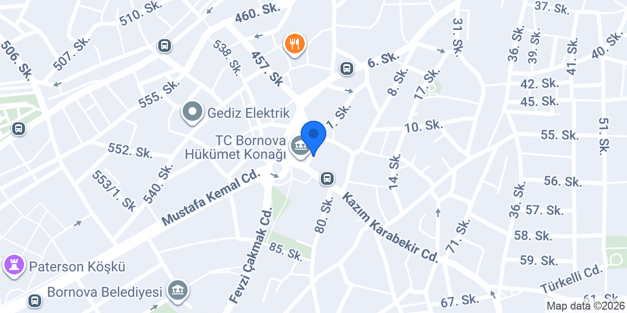 Yeni Bornova Eczanesi konumu