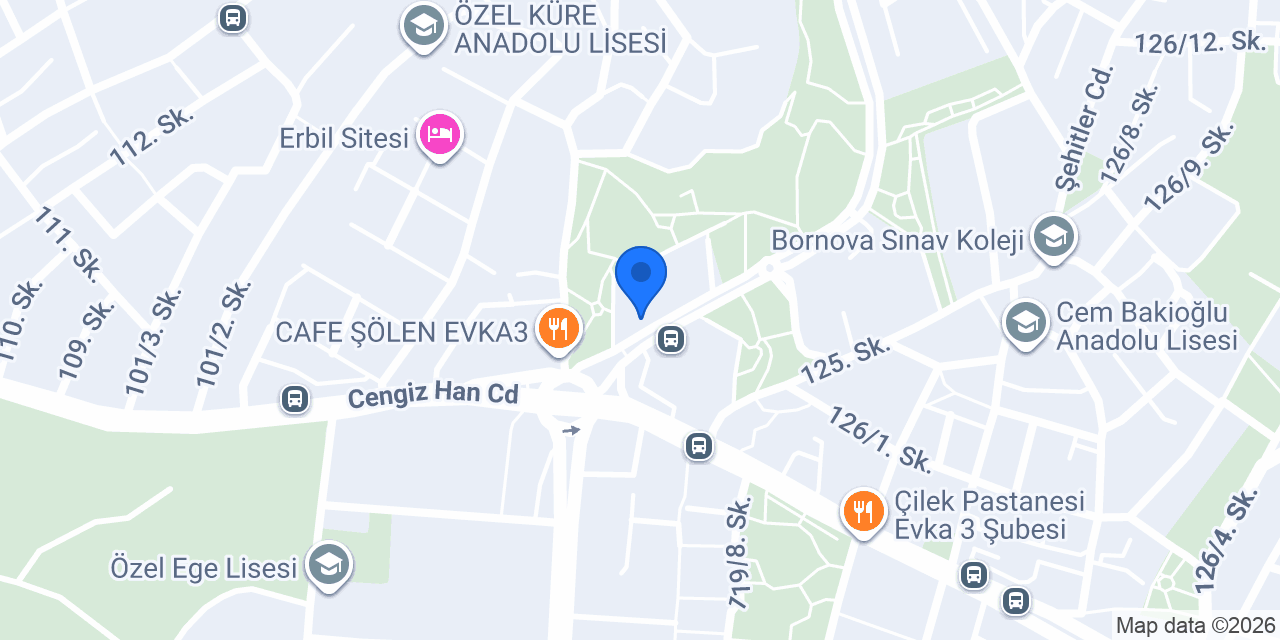 Ülver Teyze Bornova Evka 3 konumu